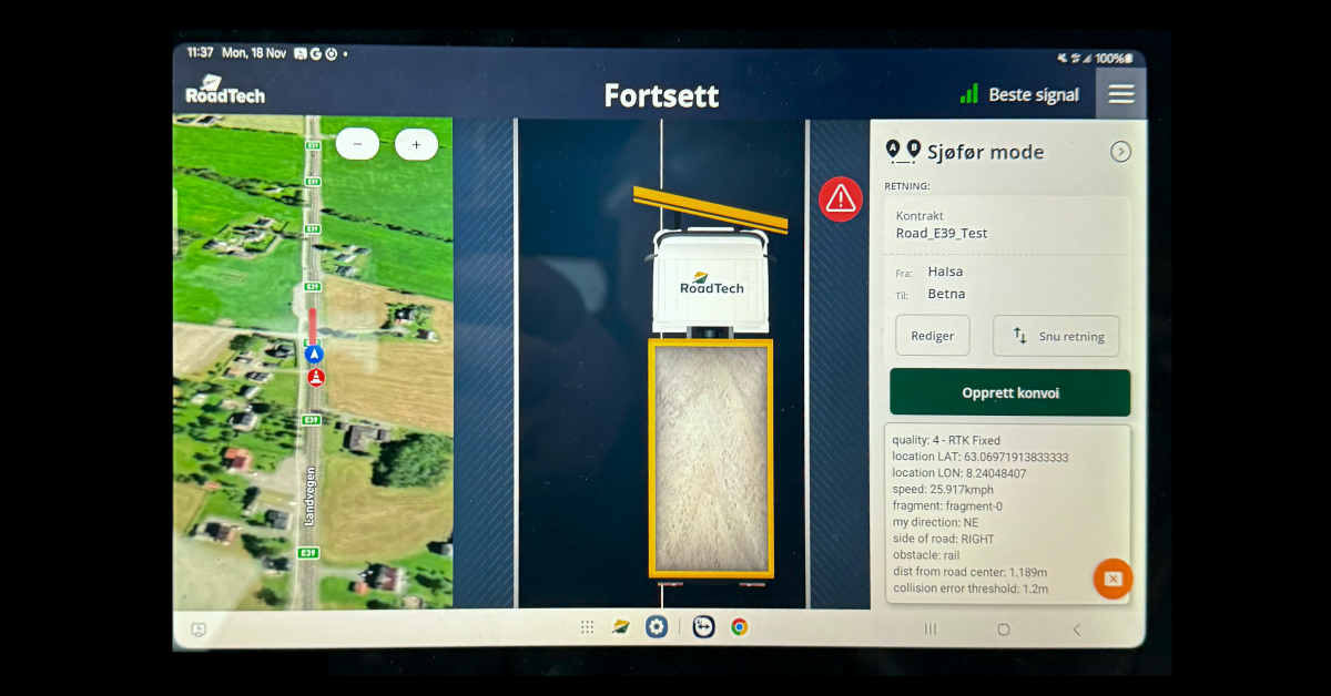 Ny versjon av Roadtech Assistant